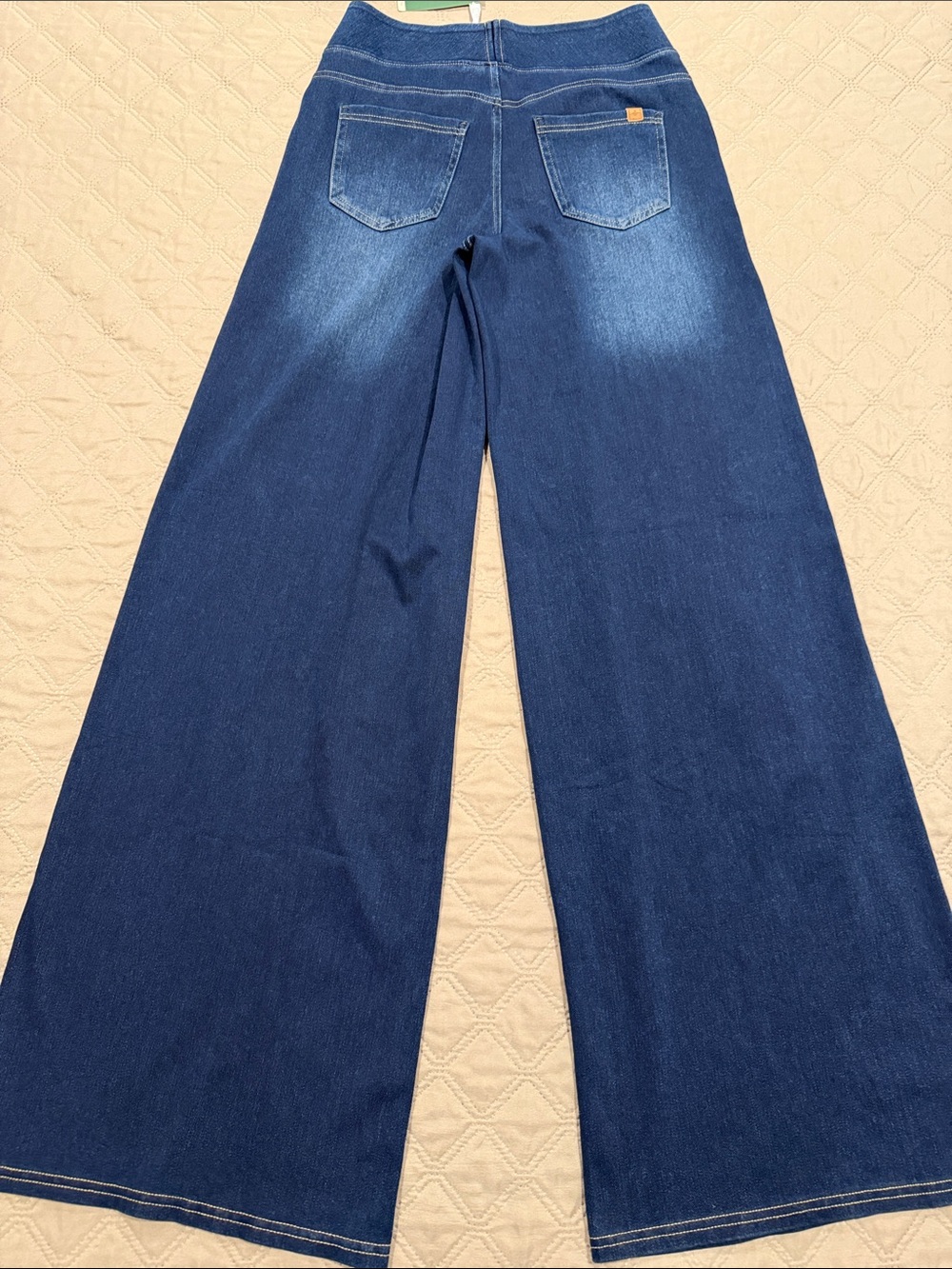 Halara Flex High Waisted Pockets Baggy Wide Leg Washed Casual Jeans. - Picture 11 of 11
